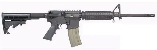 Bushmaster 30 + 1 223 Rem./16" Barrel/arms 41-b Flip Sights/