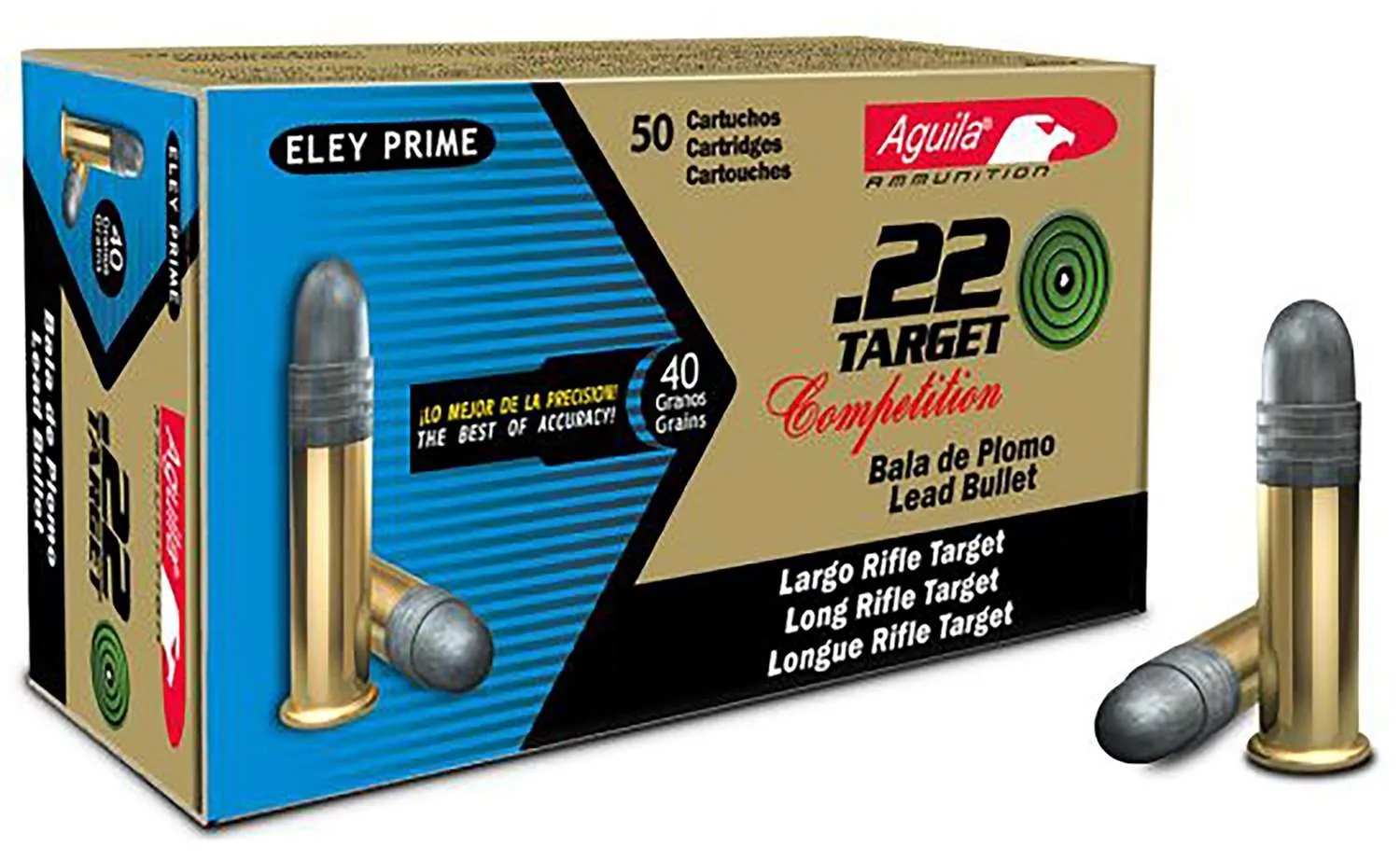 22 LR - 40 Grain LRN - Aguila Target Competition - 50 Rounds