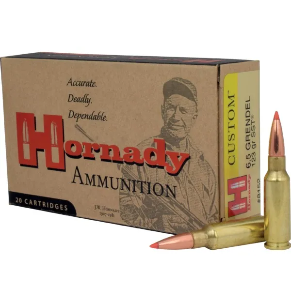 Hornady Custom 6.5 Grendel 123 gr SST 20 Rounds Ammunition - 8152