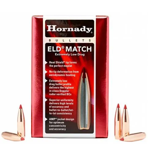 Hornady ELD Match 6.5mm 100 gr BT Rifle Bullet, 100/box - 26100