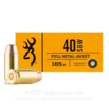40 S&W - 165 Grain FMJ - Browning - 50 Rounds