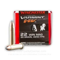 22 WMR - 30 Grain V-Max Winchester Varmint HV - 50 Rounds