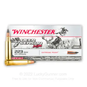 223 Rem - 64 Grain Extreme Point - Winchester Deer Season XP - 20 Rounds