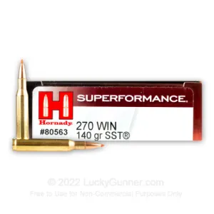 270 - 140 Grain SST - Hornady Superformance - 20 Rounds