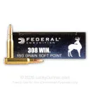 308 - 150 Grain SP - Federal Power-Shok - 20 Rounds