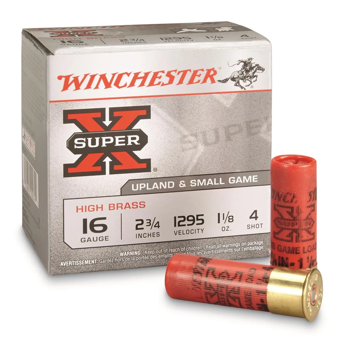 16 Gauge - 2-3/4" #8 Shot - Winchester Super-X - 25 Rounds