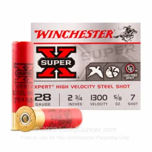 28 Gauge - 2-3/4" Super-X Steel #7 Shot - Winchester - 25 Rounds