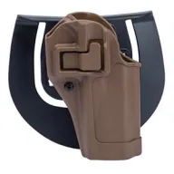 Blackhawk Serpa CQC Concealment Holster With Paddle And Belt Loop- All Styles Right Hand - RH Coyote Glock 20/21/37 & S&W M&P .45 9/40