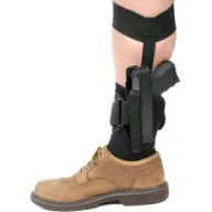 Blackhawk 40AH00BK-R Ankle Holster Size 0 Small Frame Revolvers 2" Right Hand