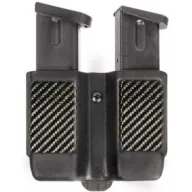 Blackhawk Double Magazine Case, 9mm/.40 cal/.45 cal/10mm/.357 Sig - 410510CBK