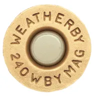 Weatherby Unprimed Cases, Wthby Brass240 Up Brass 240wby 20