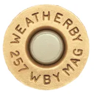 Weatherby Unprimed Cases, Wthby Brass257 Up Brass 257wby 20