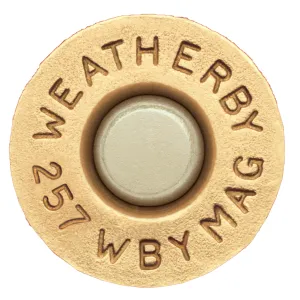 Weatherby Unprimed Cases, Wthby Brass257 Up Brass 257wby 20