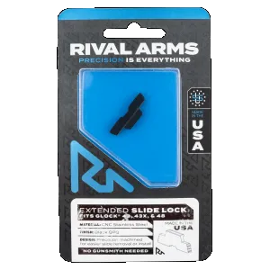 Rival Arms Extended Slide Lock, Rival Ra80g003a Slide Lck Ext Glock 43-48 Blk