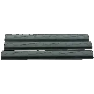 Hexmag Rail Covers, Hex Hxlrcblk 18slot Lowpro Cvr Blk3pk