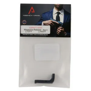Agency Arms Magazine Release, Agency Mr-g3-b Mag Release Gen3 Blk