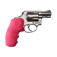 Hogue Grips S&w J Frame Rubber - Round Butt Monogrip Pink