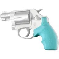Hogue Grips S&w J Frame - Round Butt Bantam Aqua