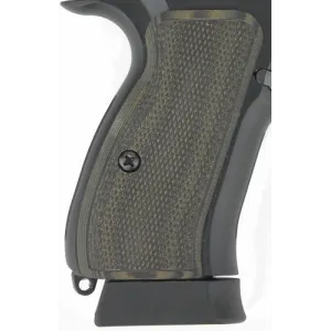 Pachmayr Dominator G10 Grips - Cz75 Compact Grn/blk Checkered