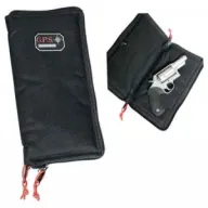 Gps Pistol Sleeve Large - Lockable Zipper Black Nylon