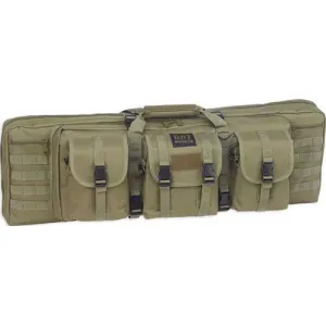 Bulldog 37" Single Tactical Cs - 3 Large Accessory Pockets Grn