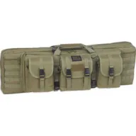 Bulldog 37" 2 Gun Tactical Cse - 3 Large Accessory Pockets Grn