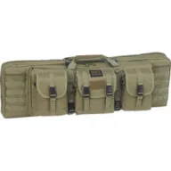Bulldog 43" 2 Gun Tactical Cse - 3 Large Accessory Pockets Grn