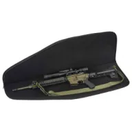 Us Peacekeeper 45" Msr Case Bl - 4 Mag Pouches 600 Denier Black