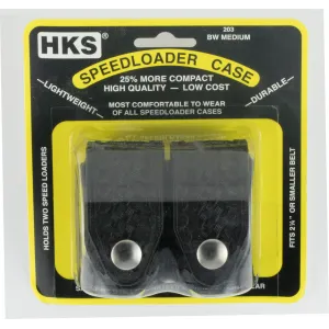Hks Double Speedloader, Hks 203mbb Speedloader Case Med Blkbsk
