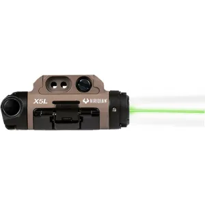 Viridian Laser/light X5l Green - Gen3 Uni Rail Mount Ecr Fde