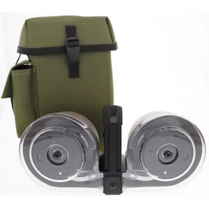 Iver Johnson Magazine Ar15 - .223 100rd Drum Blk/green