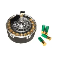 Pro Mag Magazine Saiga 12ga. - 20-rounds Drum Black Polymer