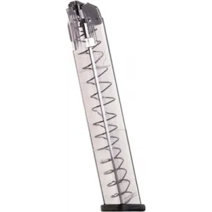 Ets Magazine Glock 18 9mm 31rd - Translucent Fits 17/19/26/34