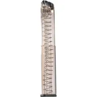 Ets Magazine Glock 18 9mm 40rd - Translucent Fits 17/19/26/34