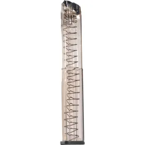 Ets Magazine Glock 18 9mm 40rd - Translucent Fits 17/19/26/34