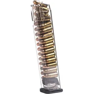 Ets Magazine Glock 17 9mm 27rd - Translucent Fits 17/19/26/34