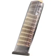 Ets Magazine Glock 9mm 22rd - Translucent Fits 17/19/26/34