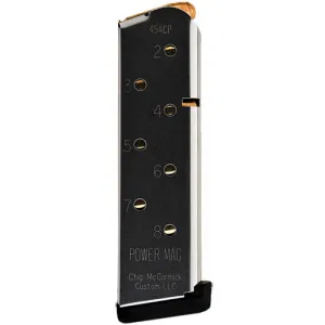Chip Mccormick Custom Power Mag, Chip Mpm45cp8b 16132 Pwr Mag Cmp1911 45 8r Blk