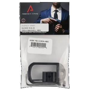 Agency Arms Magwell, Agency Mw-g19g4-nbs-b Magwell G19 Gen4 Blk