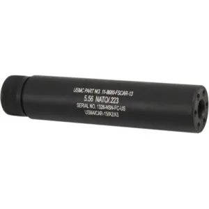 Guntec Ar15 Fake Suppressoressor - 5.5" 1/2x28 Threads Black