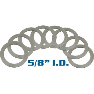 Yhm Barrel Shim Set 5/8" I.d. - Set Of 6