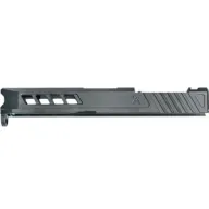 True Precision Glock 19 Slide - W/rms Cut & Plate Stealth Grey