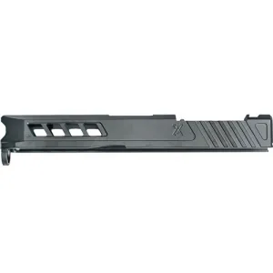 True Precision Glock 19 Slide - W/rms Cut & Plate Stealth Grey