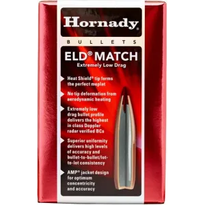 Hornady Bullets 22cal .224 - 52gr. Eld-m Match 100ct