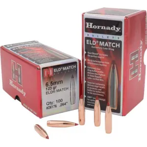 Hornady Bullets 6.5mm .264 - 123gr. Eld-match 100ct