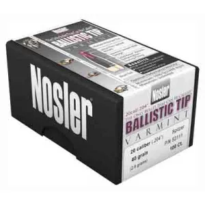 Nosler Bullets 20 Cal .204 - 40gr Ballistic Tip 100ct