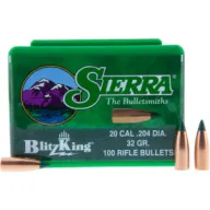 Sierra Bullets .20 Cal .204 - 32gr Blitzking 100ct
