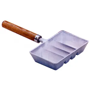 Lee Ingot Mold W/wood Handle - 4-cavity