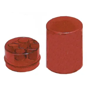 Lee Die Storage Box For 3 Dies - Round Style Red Plastic