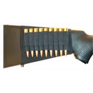 Grovtec Rifle Shell Holder Blk - Buttstock Sleeve Open Style